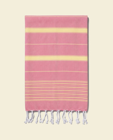 2 kleuren hamamdoek tulp/geel