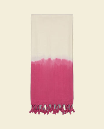 dip dye hamamdoek fuchsia