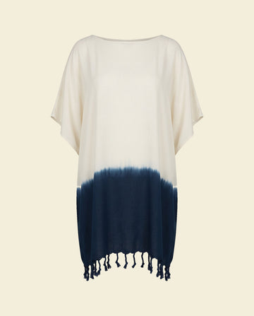 dip dye strandtuniek navy