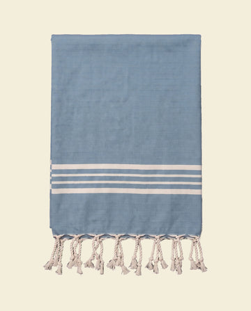 gastendoek Krem Sultan air-blue