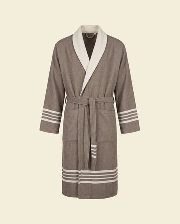 gevoerde hamam badjas Krem Sultan khaki
