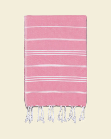hamam handdoek zuurstokroze