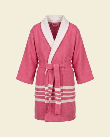 hamam kinderbadjas fuchsia