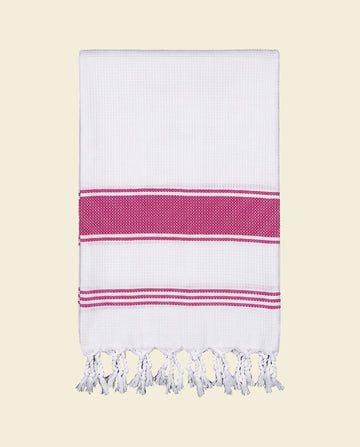 hamamdoek Honingraat fuchsia