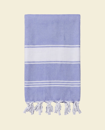 hamamdoek Honingraat lavendelblauw