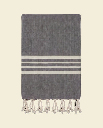 hamamdoek Krem Sultan dark-grey