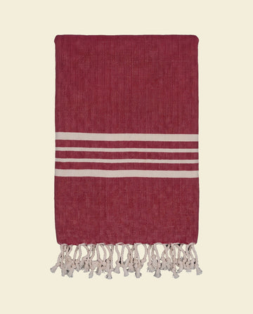 hamamdoek Krem Sultan XXL bordeaux