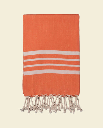 hamamdoek Krem Sultan XXL orange