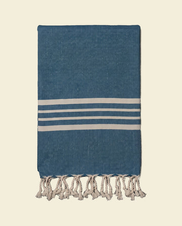 hamamdoek Krem Sultan XXL petrolblue