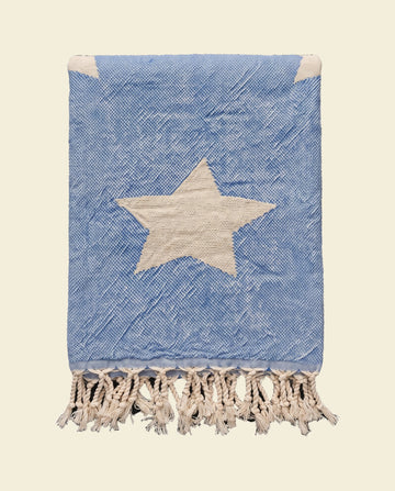 hamamdoek Ster blauw