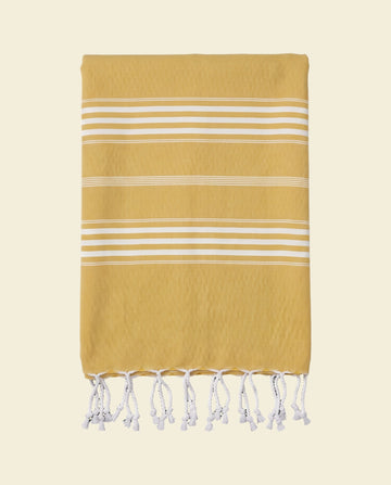 hamamdoek XL mosterd