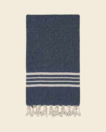 XL hamamdoek Krem Sultan navy