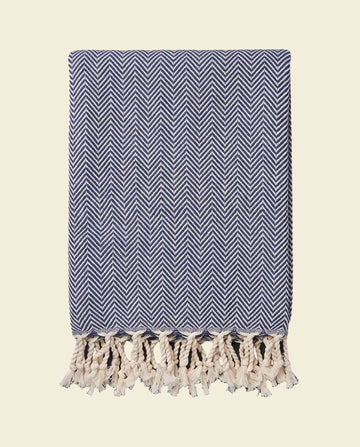 hamamdoek ZigZag navy