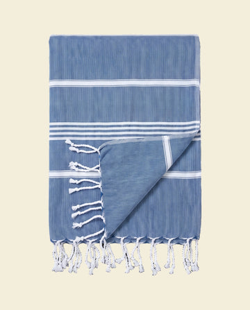 hammam strandlaken marineblauw