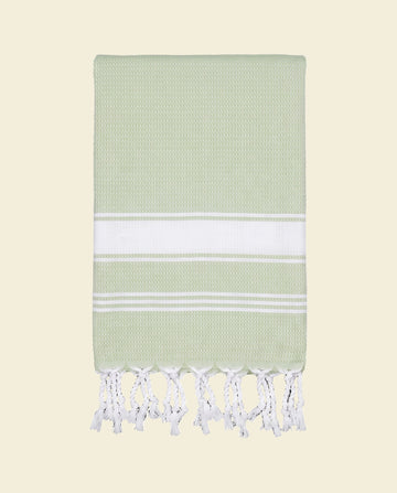 kleine hamamdoek honingraat lichtgroen