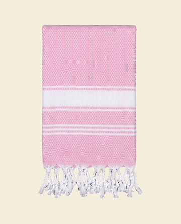 kleine hamamdoek honingraat roze