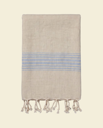 linnen hamamdoek blauw