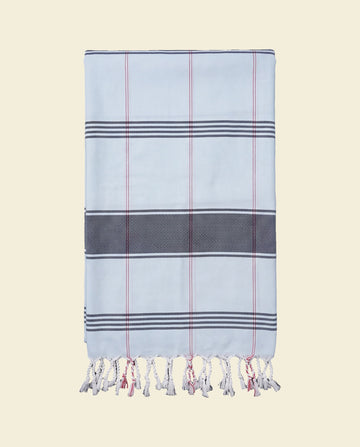organic hamamdoek biokatoen lichtblauw