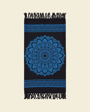 Pareo Flower black blue