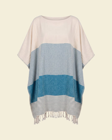 strand en sauna tuniek Sultan light-blue/petrol