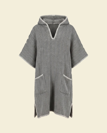 strandponcho ZigZag black