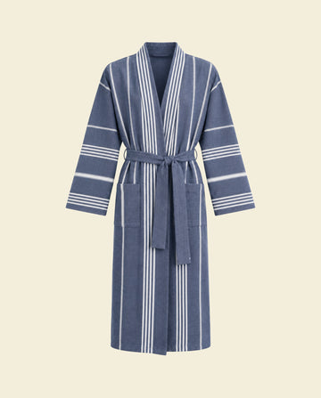 hamam badjas marineblauw
