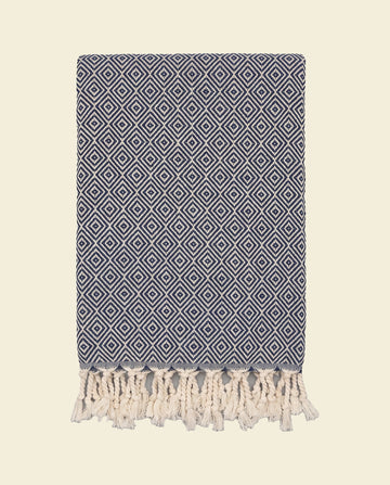 XXL hamamdoek Diamond navy