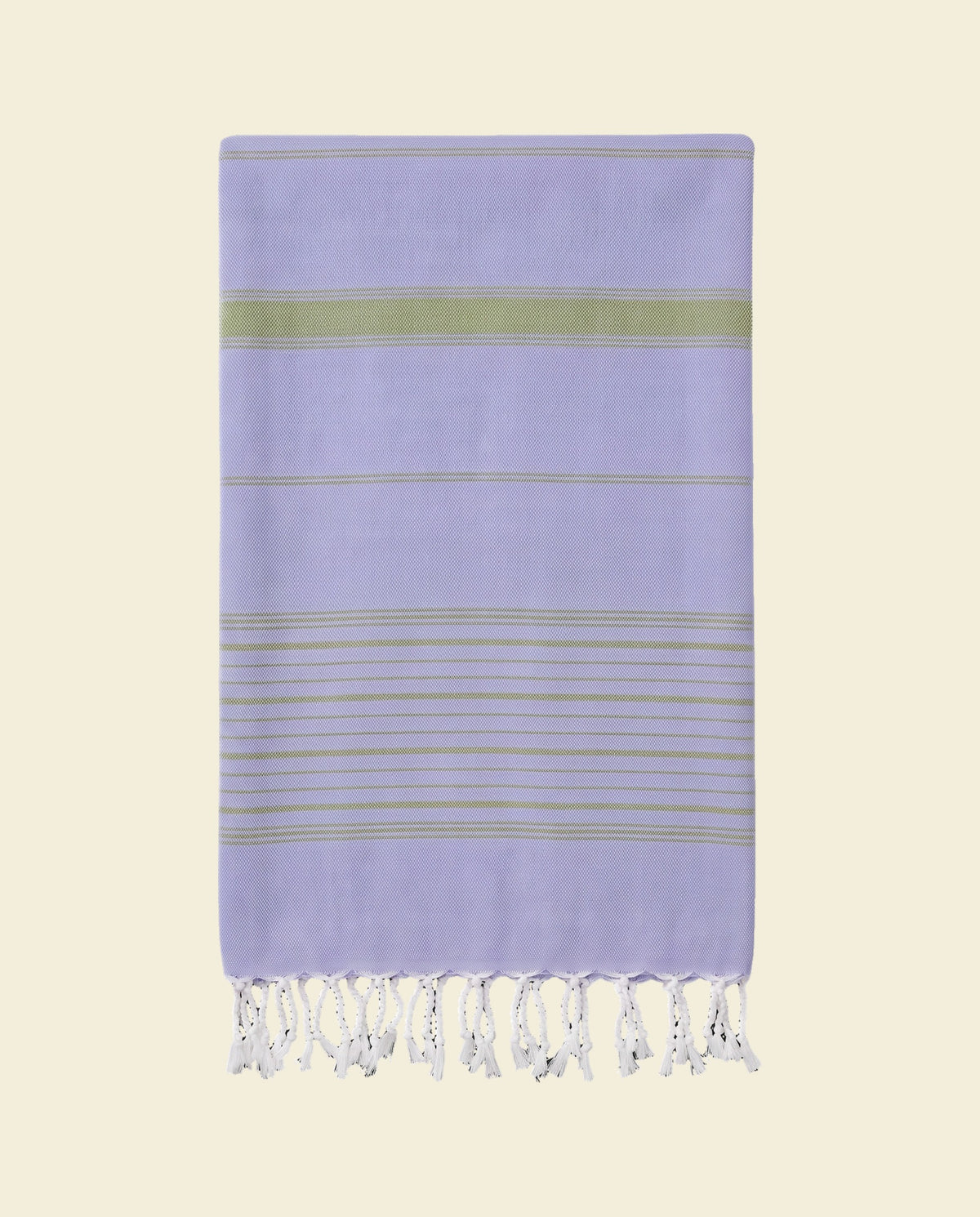2 kleuren hamamdoek lavendel/mosgroen - op kleur