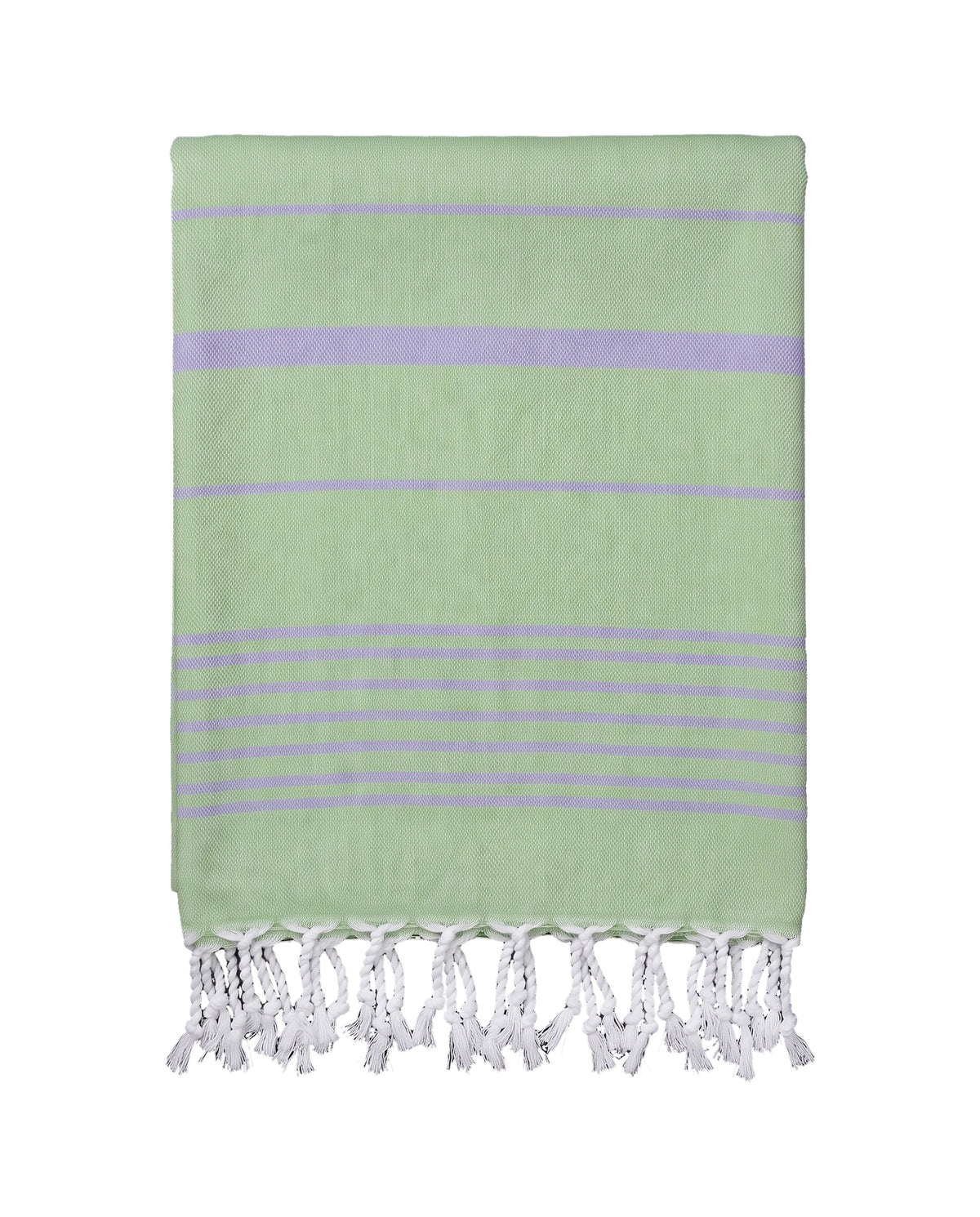 2 kleuren hamamdoek pistache/lavendel - vrijstaand
