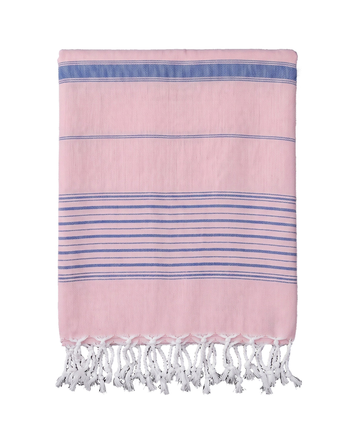 2 kleuren hamamdoek poederroze/parlement - vrijstaand