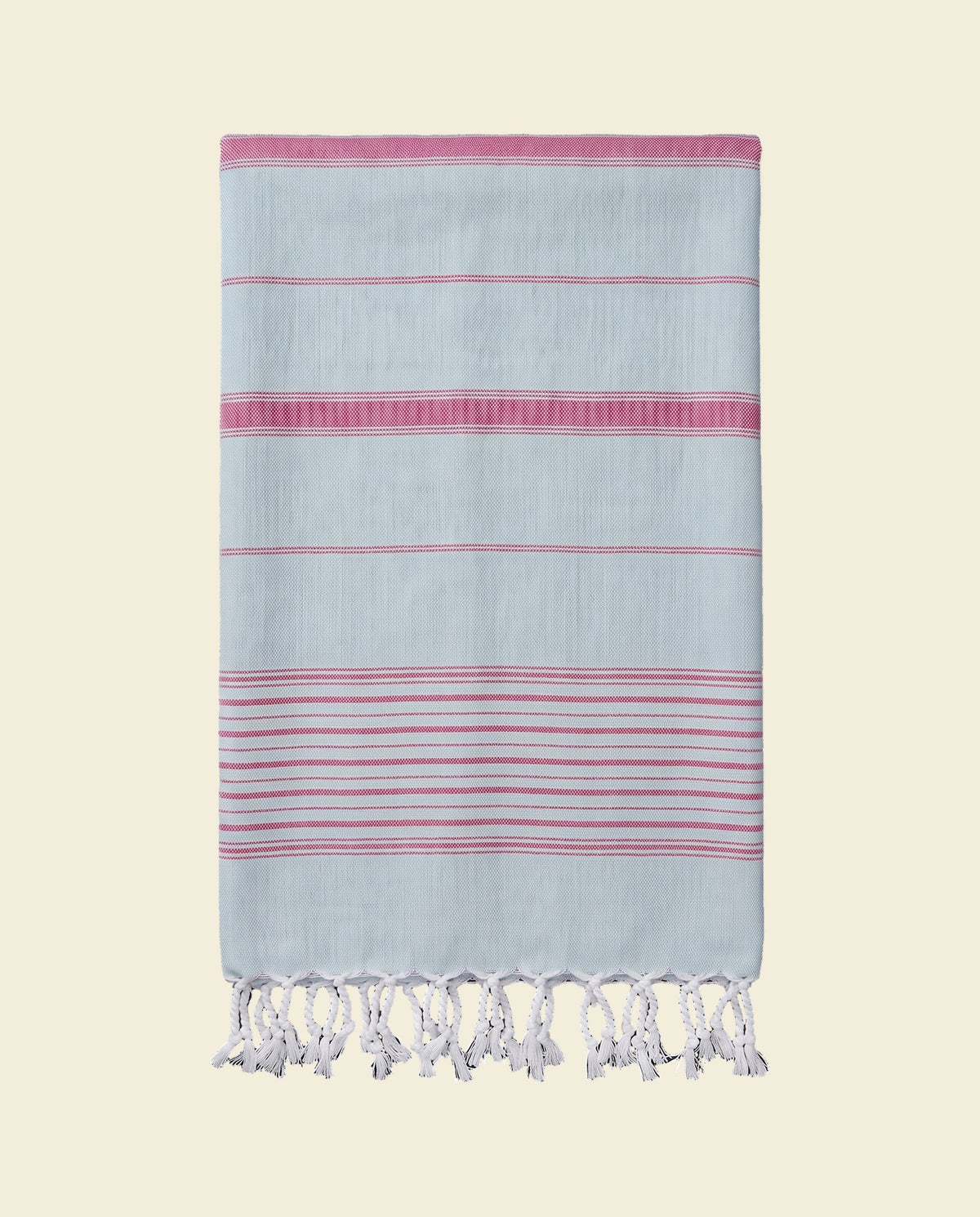 2 kleuren hamamdoek zeegroen/cerise - op kleur