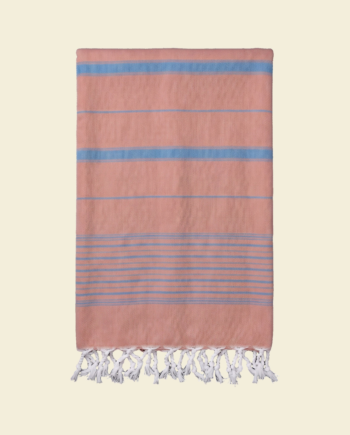 2 kleuren XXL hamamdoek koper/oceaanblauw - op kleur