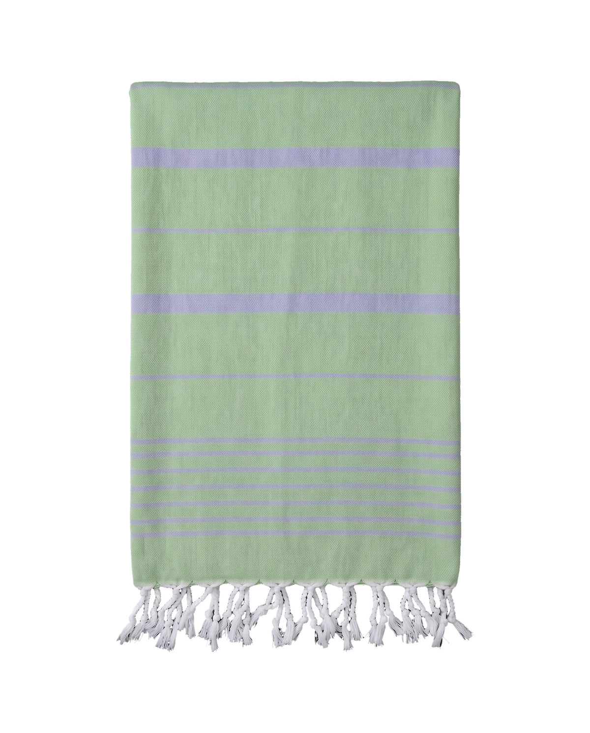 2 kleuren XXL hamamdoek pistache/lavendel - vrijstaand