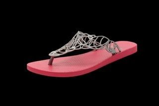 Slippers Acacia chrome & pink