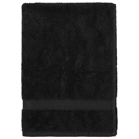 bamboe sauna handdoek zwart - vrijstaand