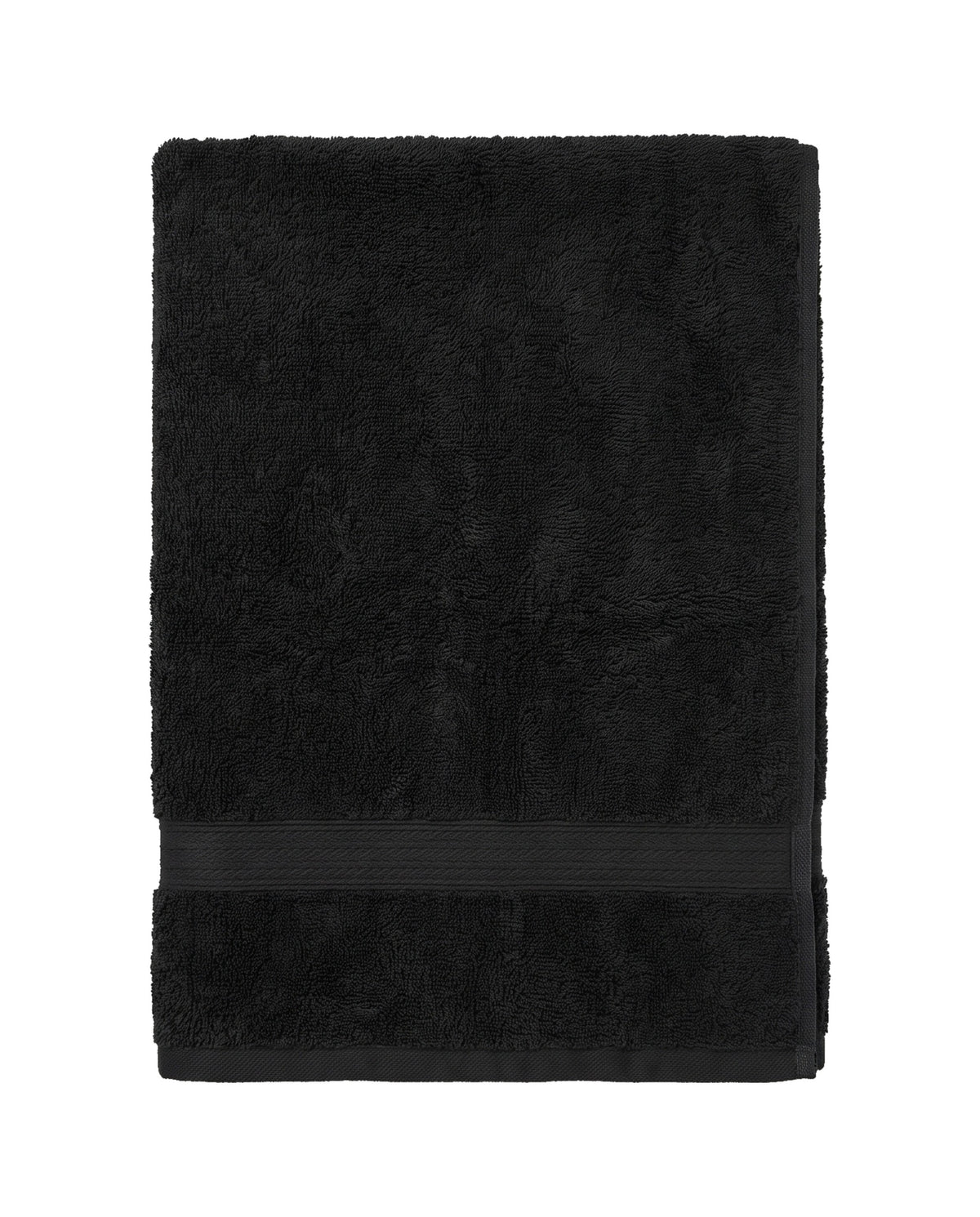 bamboe sauna handdoek zwart - vrijstaand