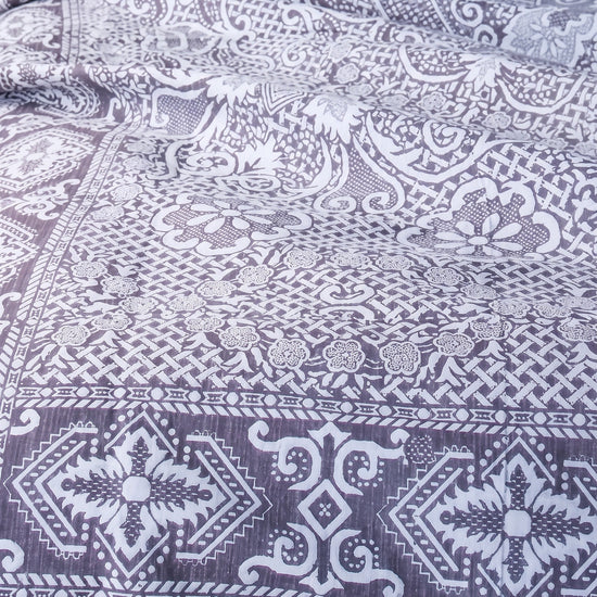 beddensprei Mozaïek aubergine - detail