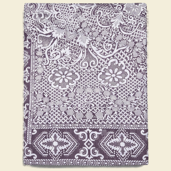 beddensprei Mozaïek aubergine - op kleur