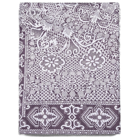 beddensprei Mozaïek aubergine - vrijstaand