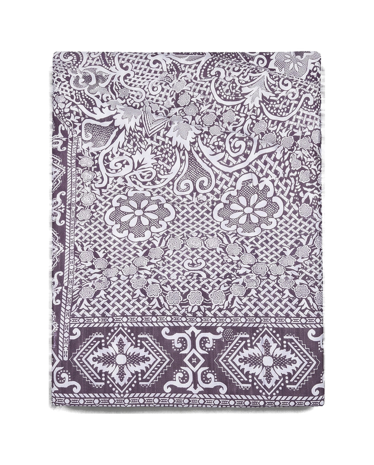 beddensprei Mozaïek aubergine - vrijstaand