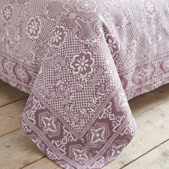 beddensprei Mozaïek bordeauxrood - detail