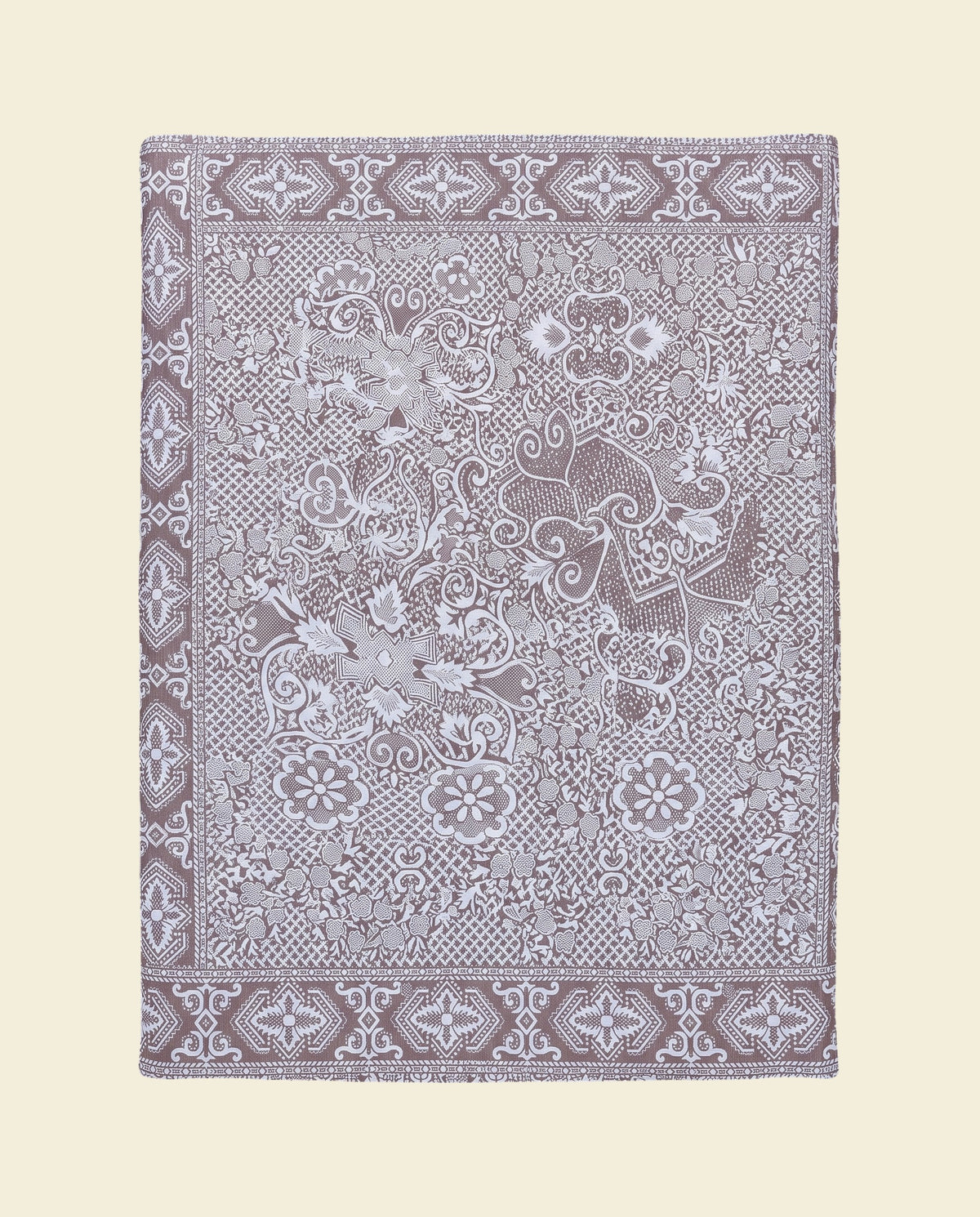 beddensprei Mozaïek bruin - op kleur
