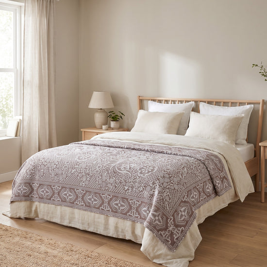 beddensprei Mozaïek bruin - sfeer