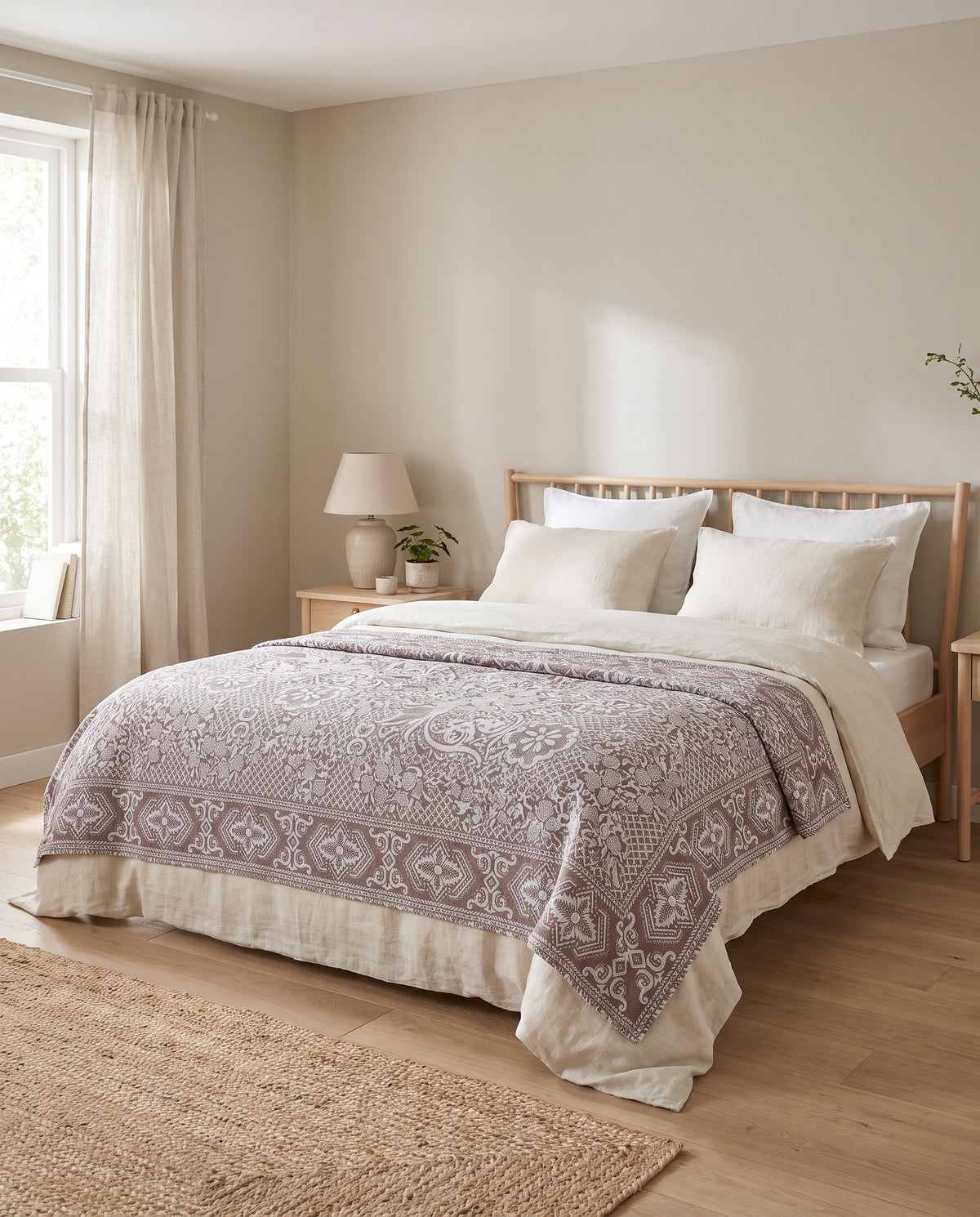 beddensprei Mozaïek bruin - sfeer