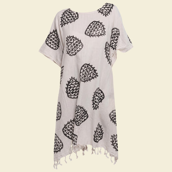 Boho strandtuniek black - op kleur