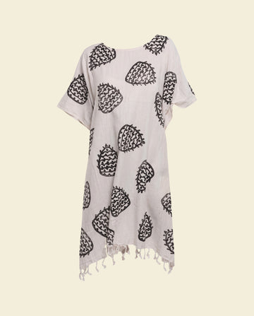 Boho strandtuniek black - op kleur
