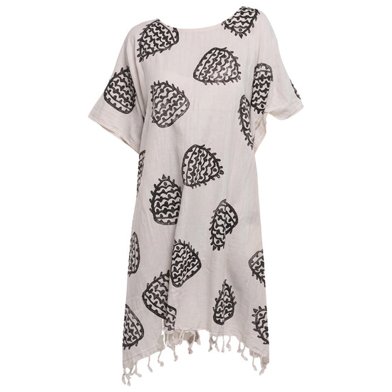 Boho strandtuniek black - vrijstaand