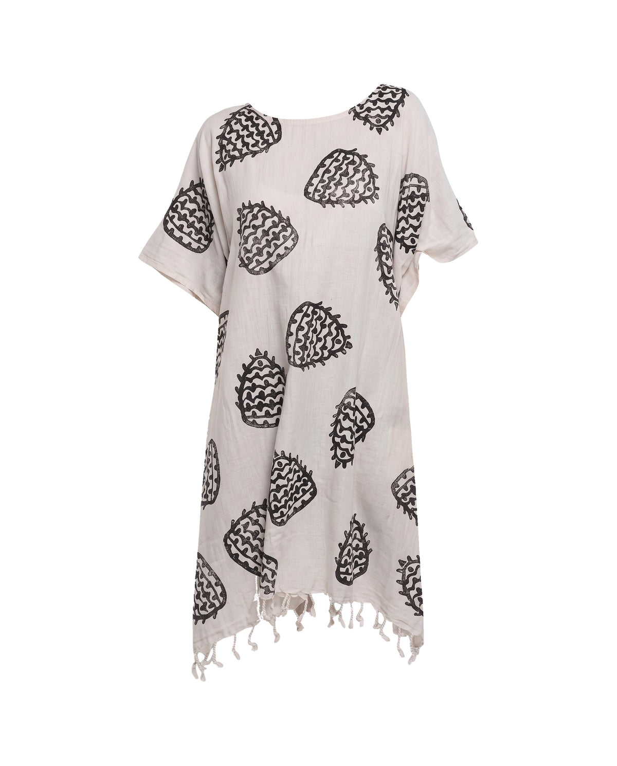 Boho strandtuniek black - vrijstaand
