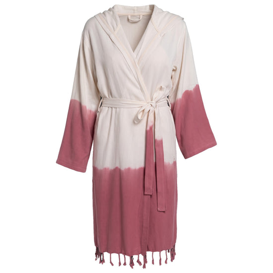 dip dye badjas dusty rose - vrijstaand