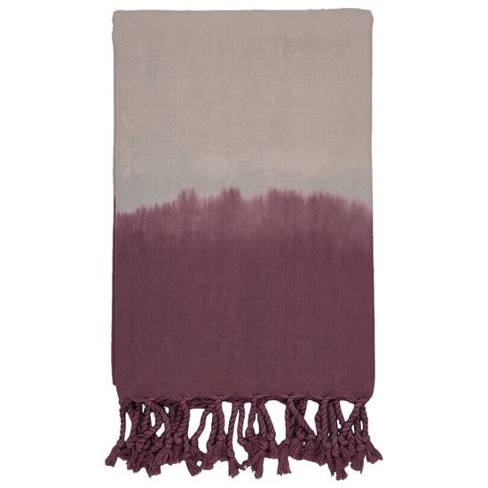 dip dye hamamdoek dusty rose - vrijstaand